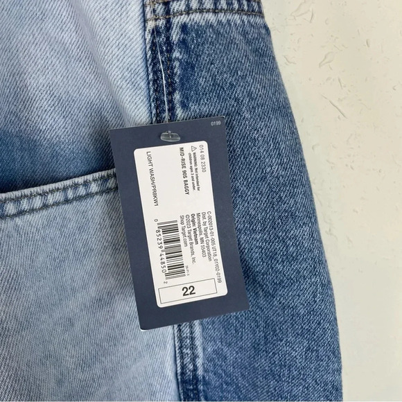 Universal Thread Mid-Rise 90s Baggy baggy leg 100% cotton non-stretch plus size - Picture 6 of 10